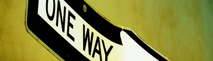 one way