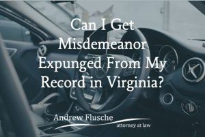 can a misdemeanor be expunged