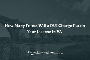 how many points dui charge on license va
